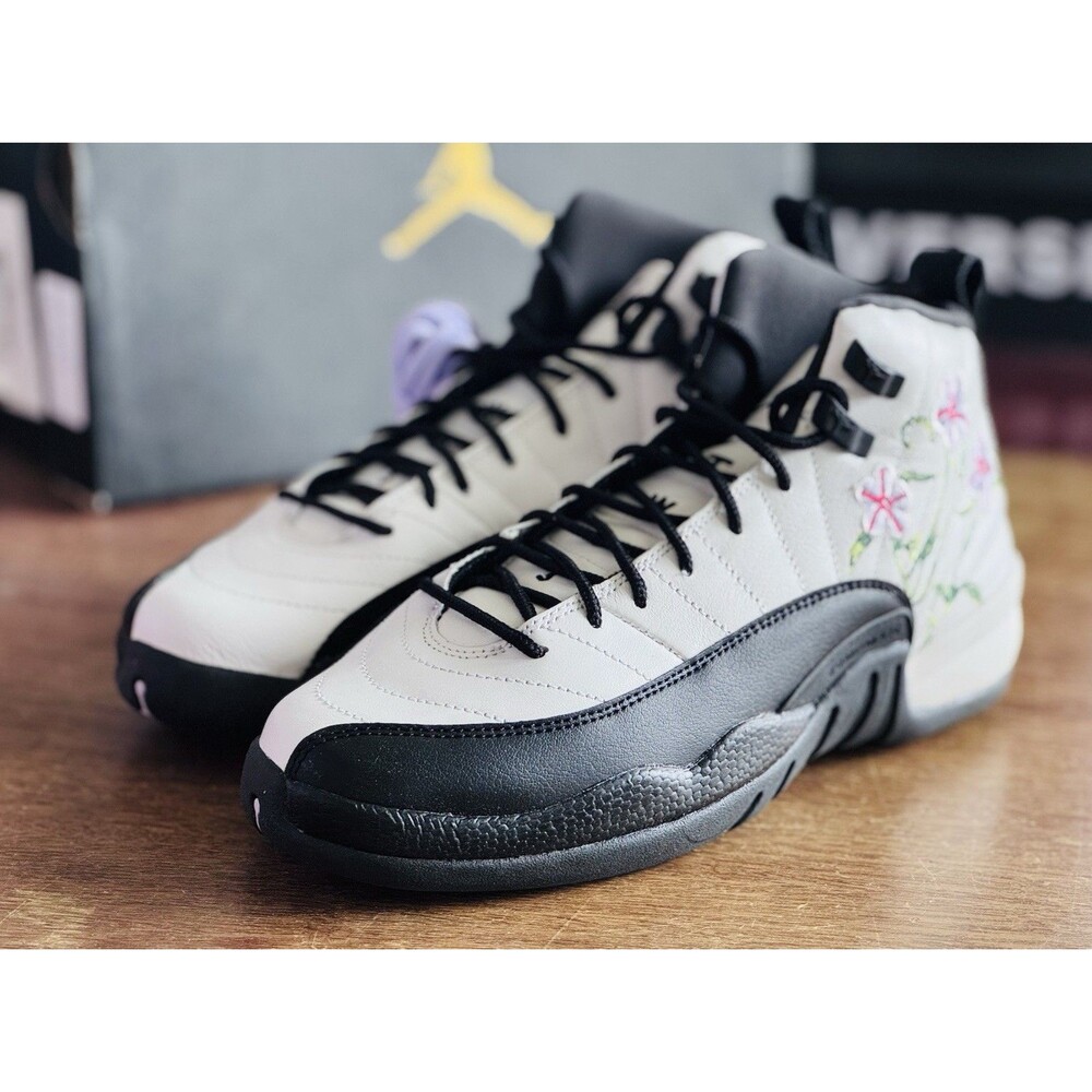 Youth Size 6Y Air Jordan 12 Women’s Size 7.5 Floral DR6956-100 NIB
